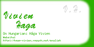 vivien haga business card