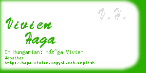 vivien haga business card